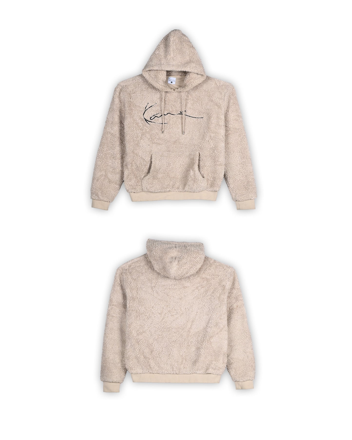 KARL KANI SIGNATURE TEDDY HOODIE - L