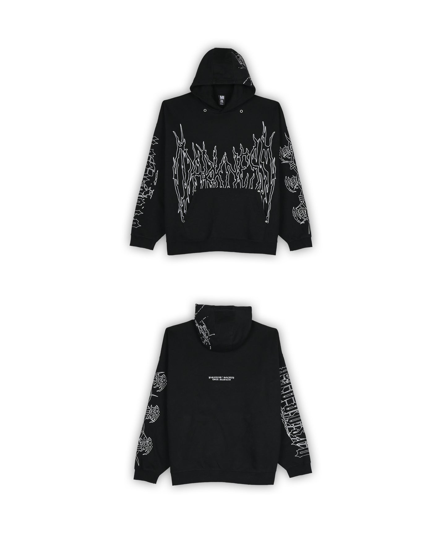 BLACK SQUAD HOODIE - XXL
