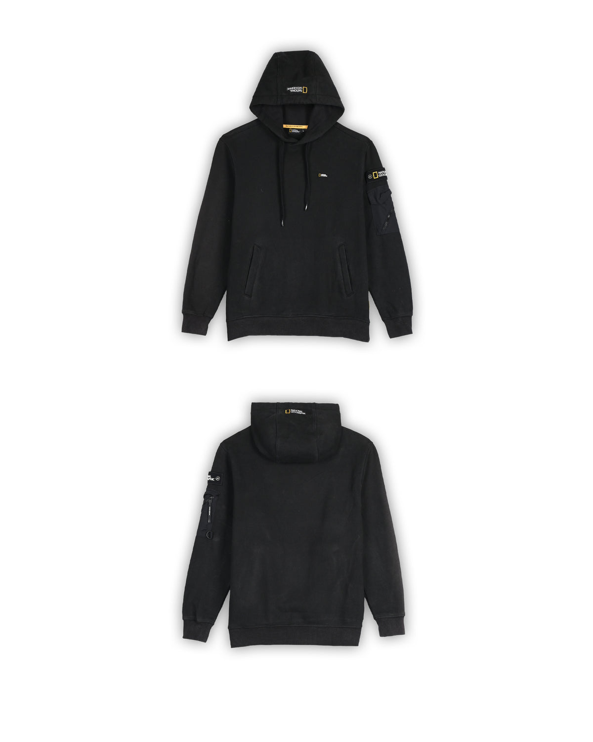 NATIONAL GEOGRAPHIC BLACK UTILITY HOODIE - S