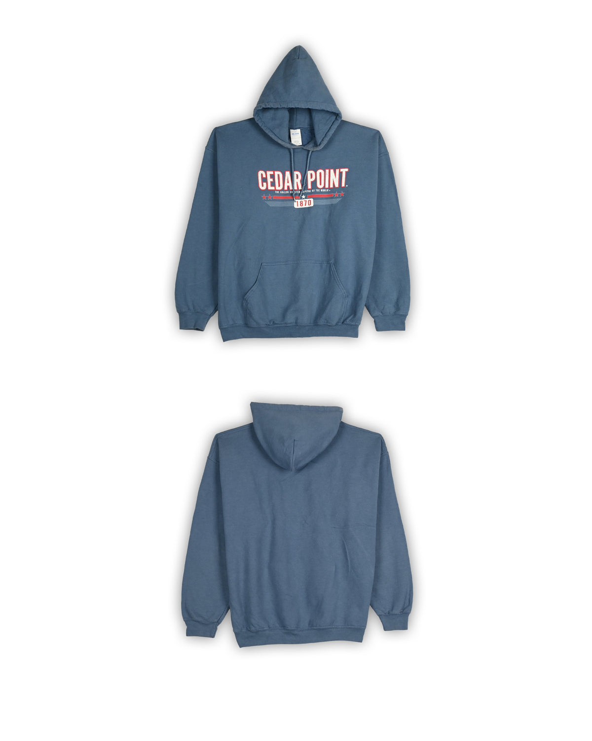 GILDAN CEDAR POINT VINTAGE GRAPHIC HOODIE - XL