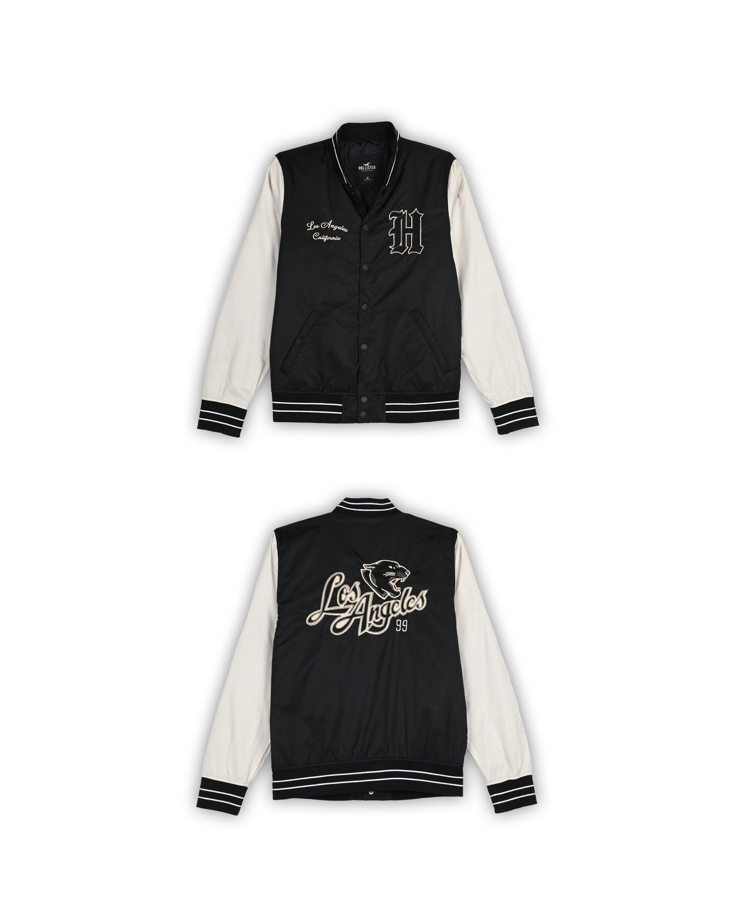 HOLLISTER VARSITY JACKET - M