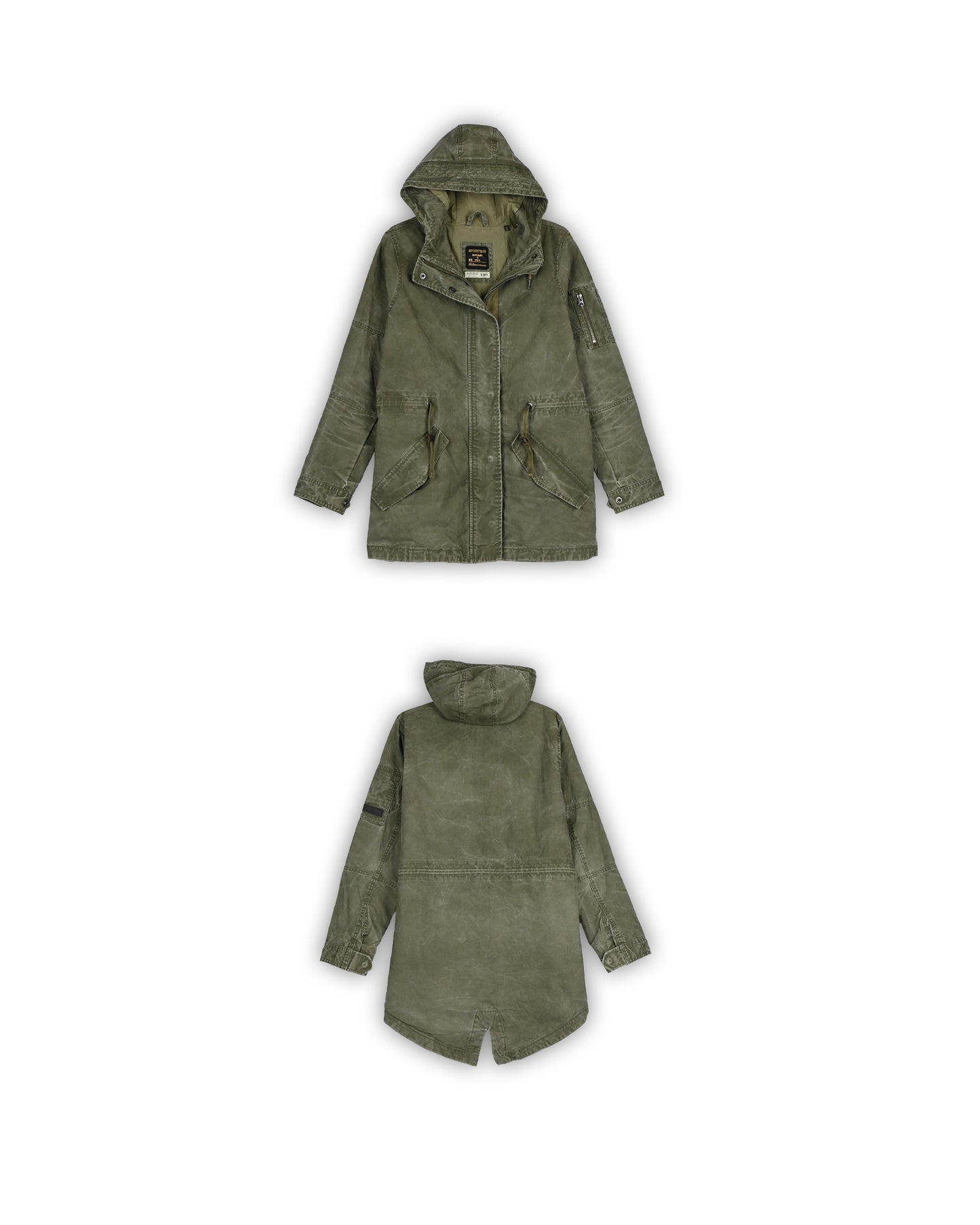 90'S SUPERDRY LONG JACKET - S