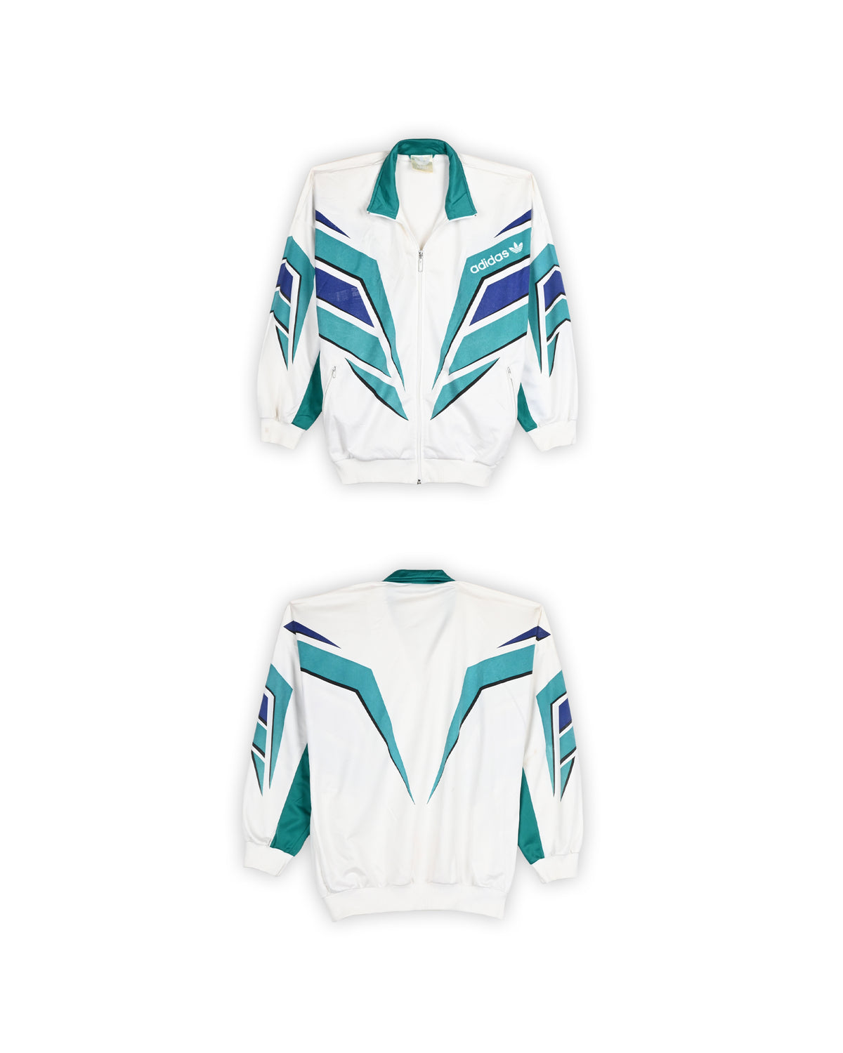 80'S COLORBLOCKING ADIDAS TRACK JACKET - M