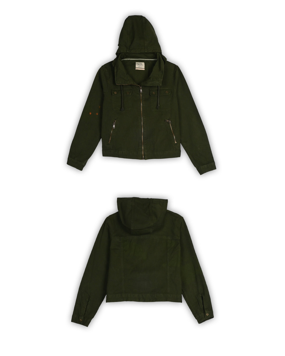 CLOCKHOUSE VINTAGE HOODED UTILITY JACKET - S