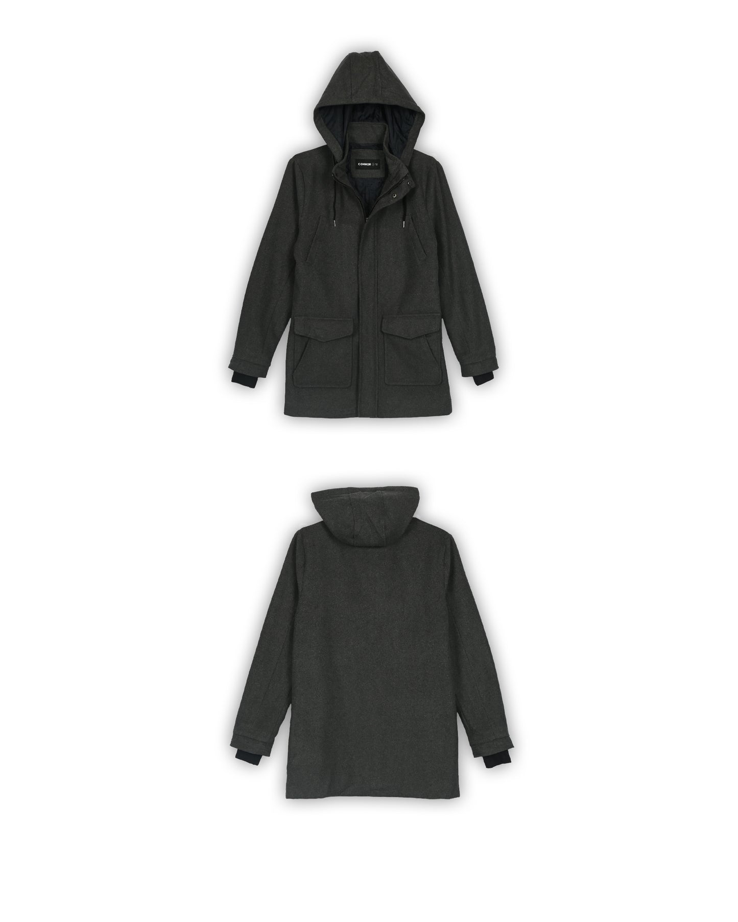 WOOLEN LONG JACKET - S