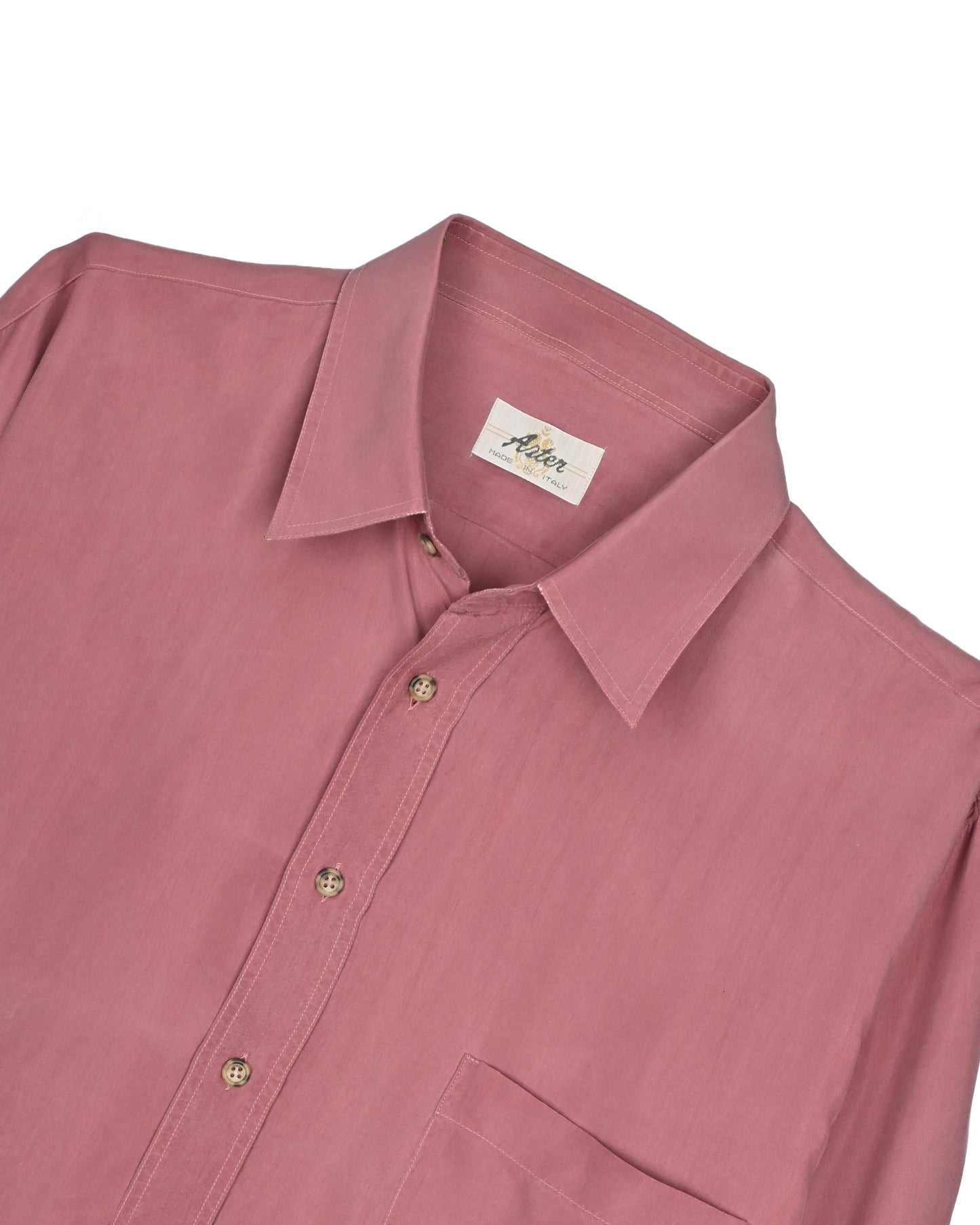 ASTER 100% SILK SHIRT - L