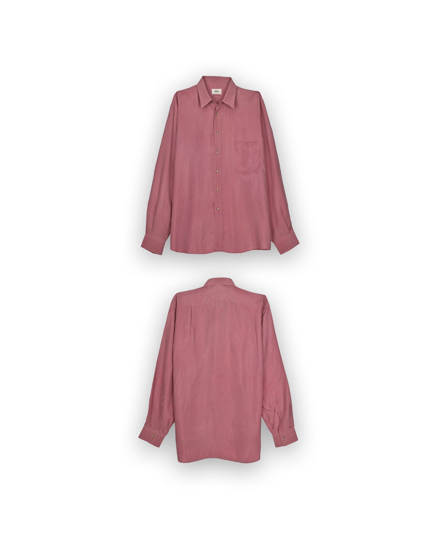 ASTER 100% SILK SHIRT - L