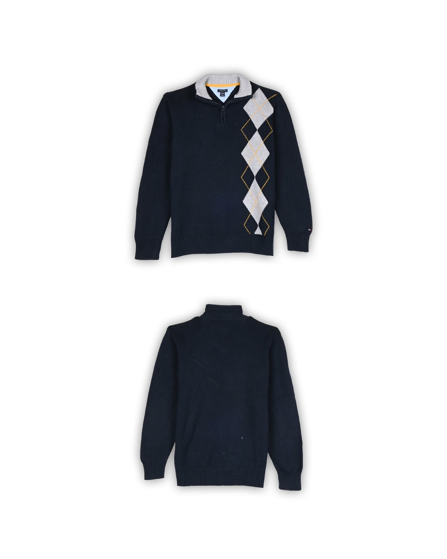 TOMMY HILFIGER ZIPPER SWEATER - L