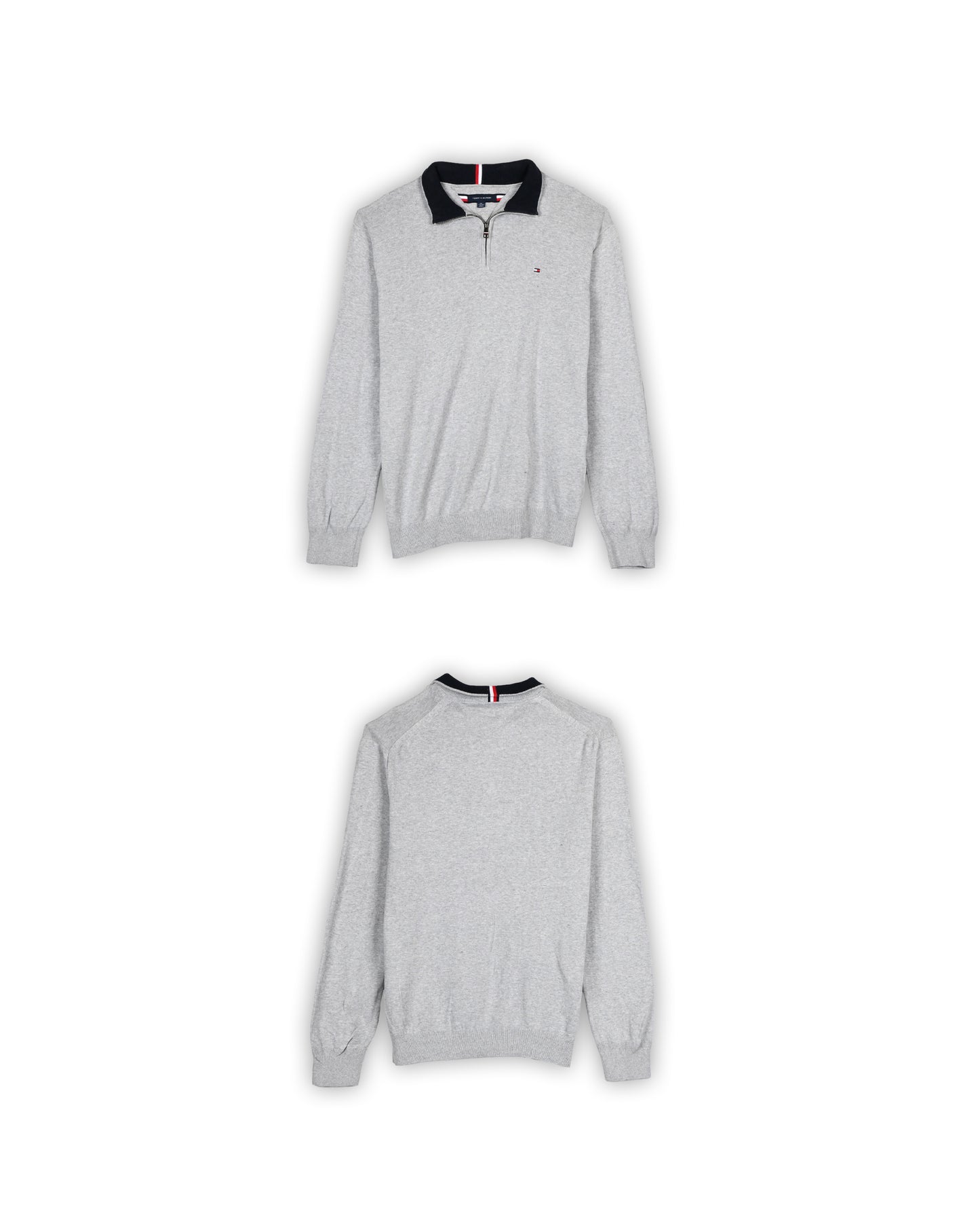 TOMMY HILFIGER QUATER-ZIP KNIT - XXL