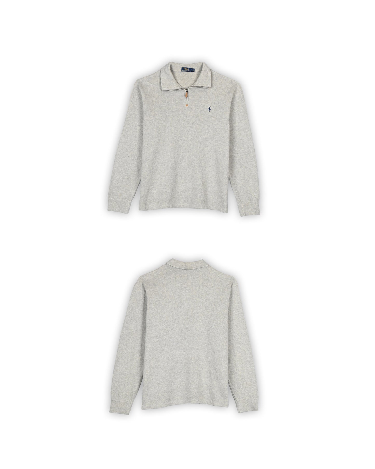 POLO RALPH LAUREN QUATER-ZIP KNIT - L
