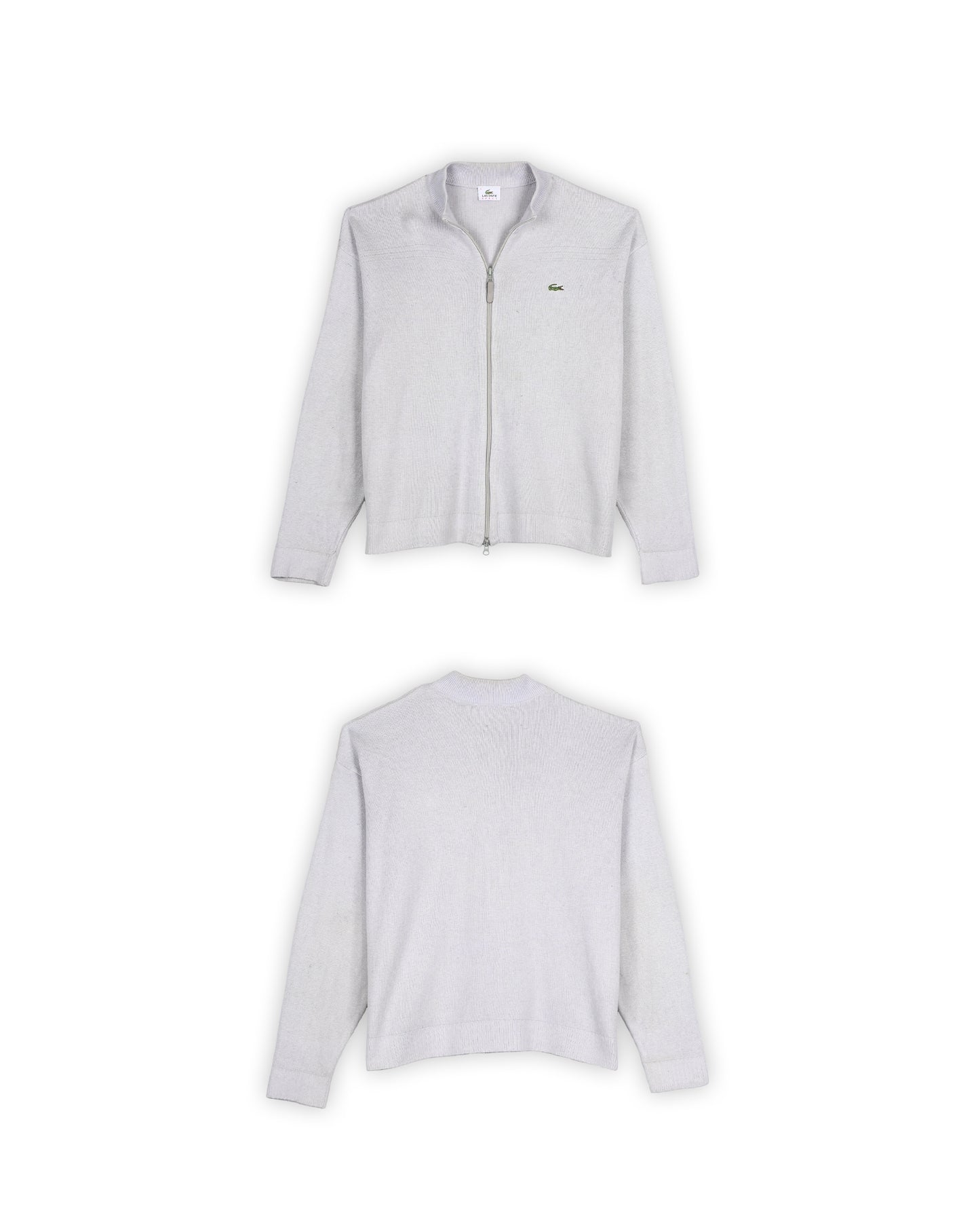 LACOSTE ZIP-UP SWEATER - L