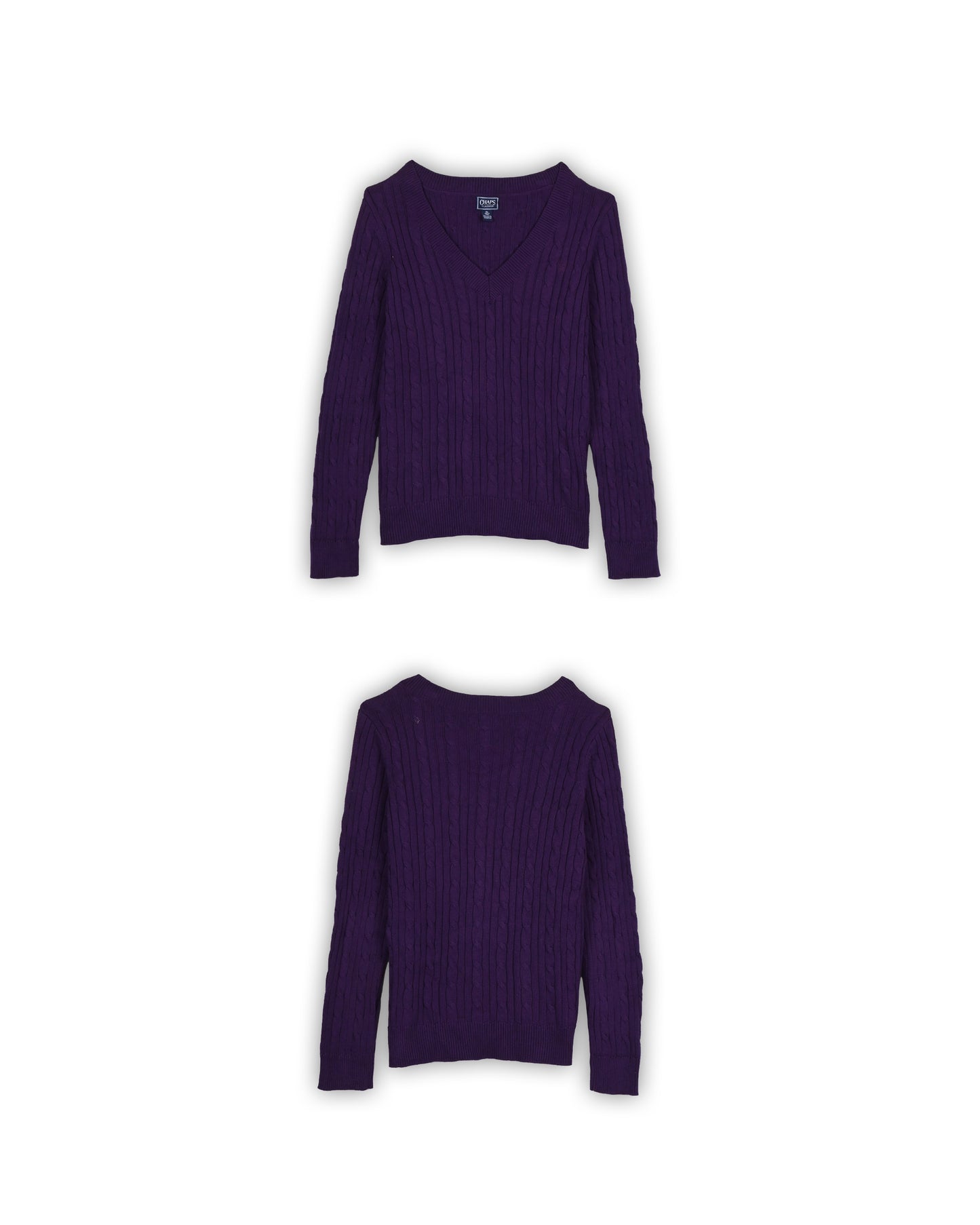 CHAPS WOMEN'S CABLE KNIT - XL