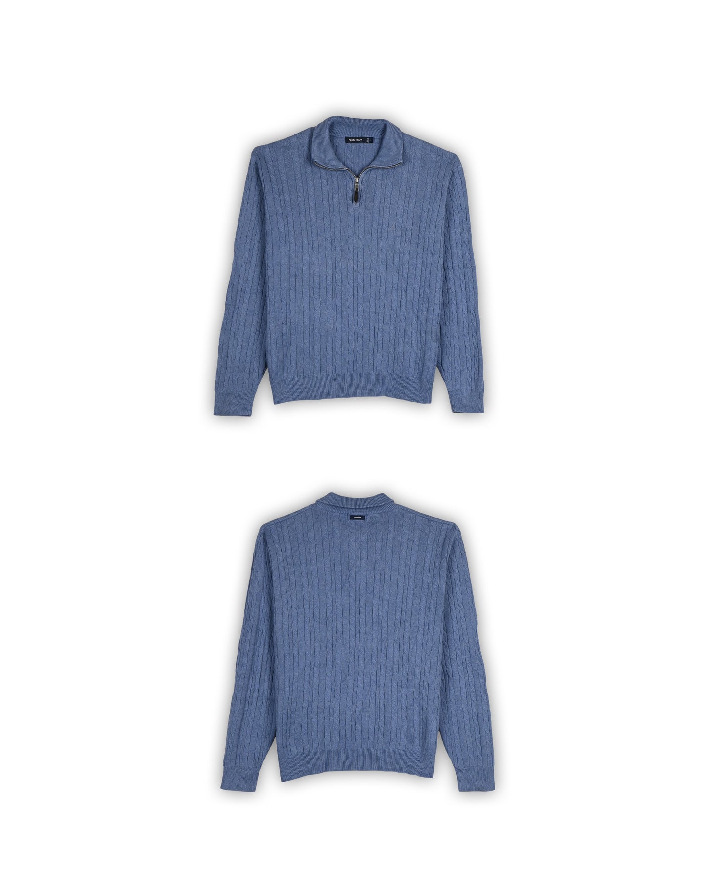 NAUTICA QUARTER-ZIP KNIT - L