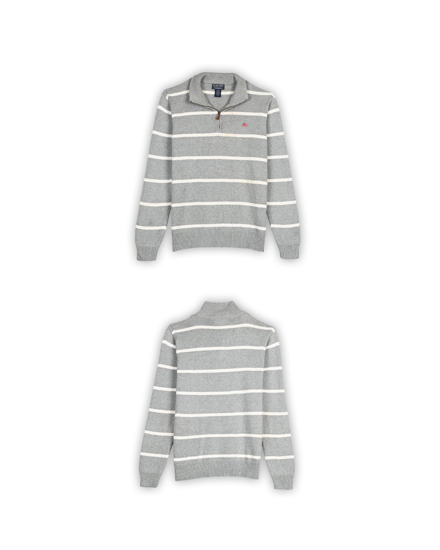 90'S POLO RALPH LAUREN QUARTER-ZIP KNIT - M