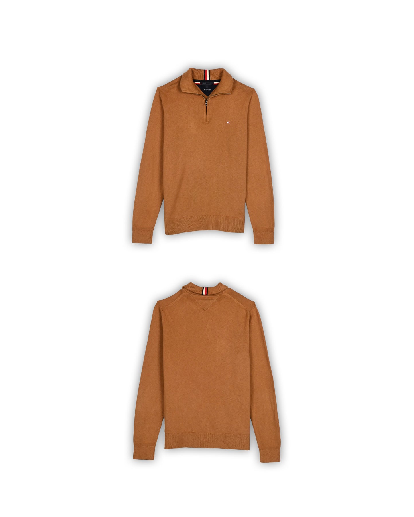 TOMMY HILFIGER QUARTER-ZIP KNIT - L