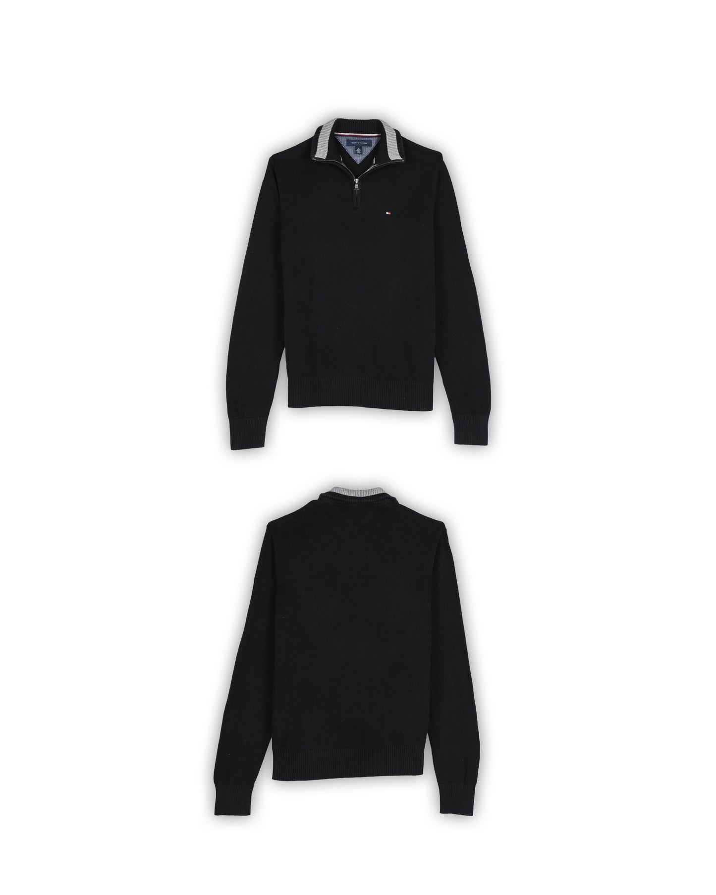 TOMMY HILFIGER QUARTER-ZIP KNIT - M