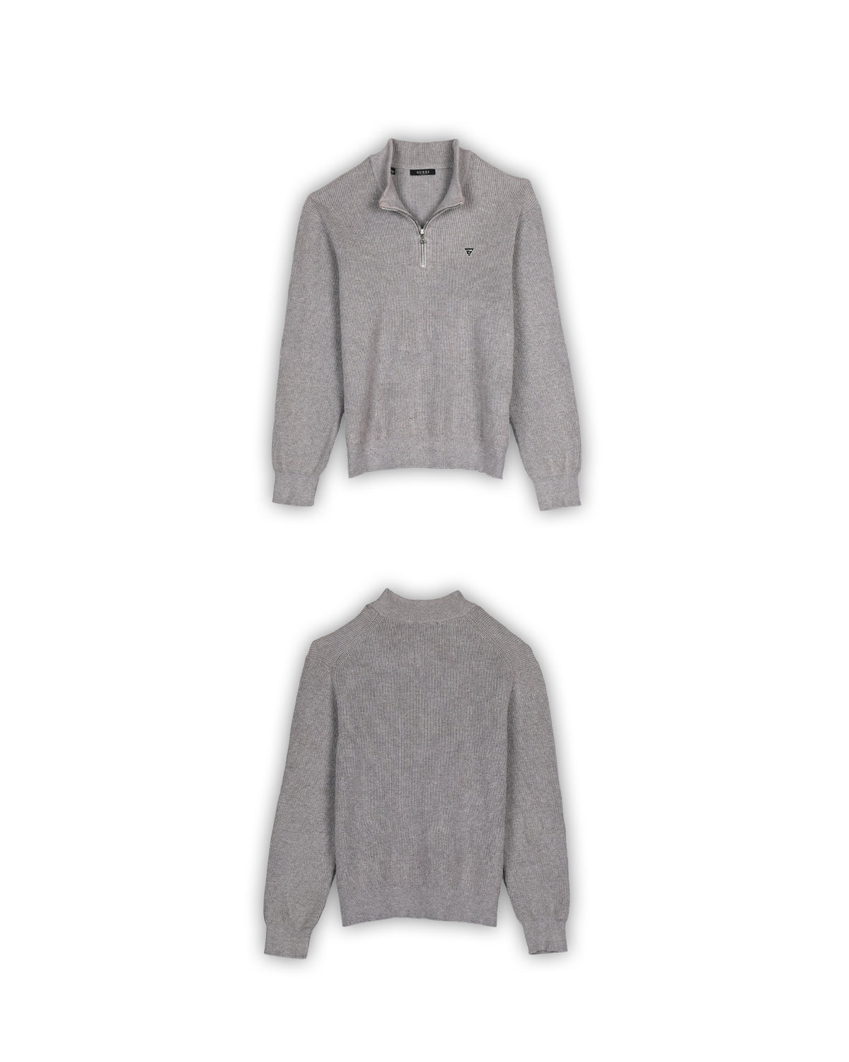 GUESS QUARTER-ZIP KNIT - S
