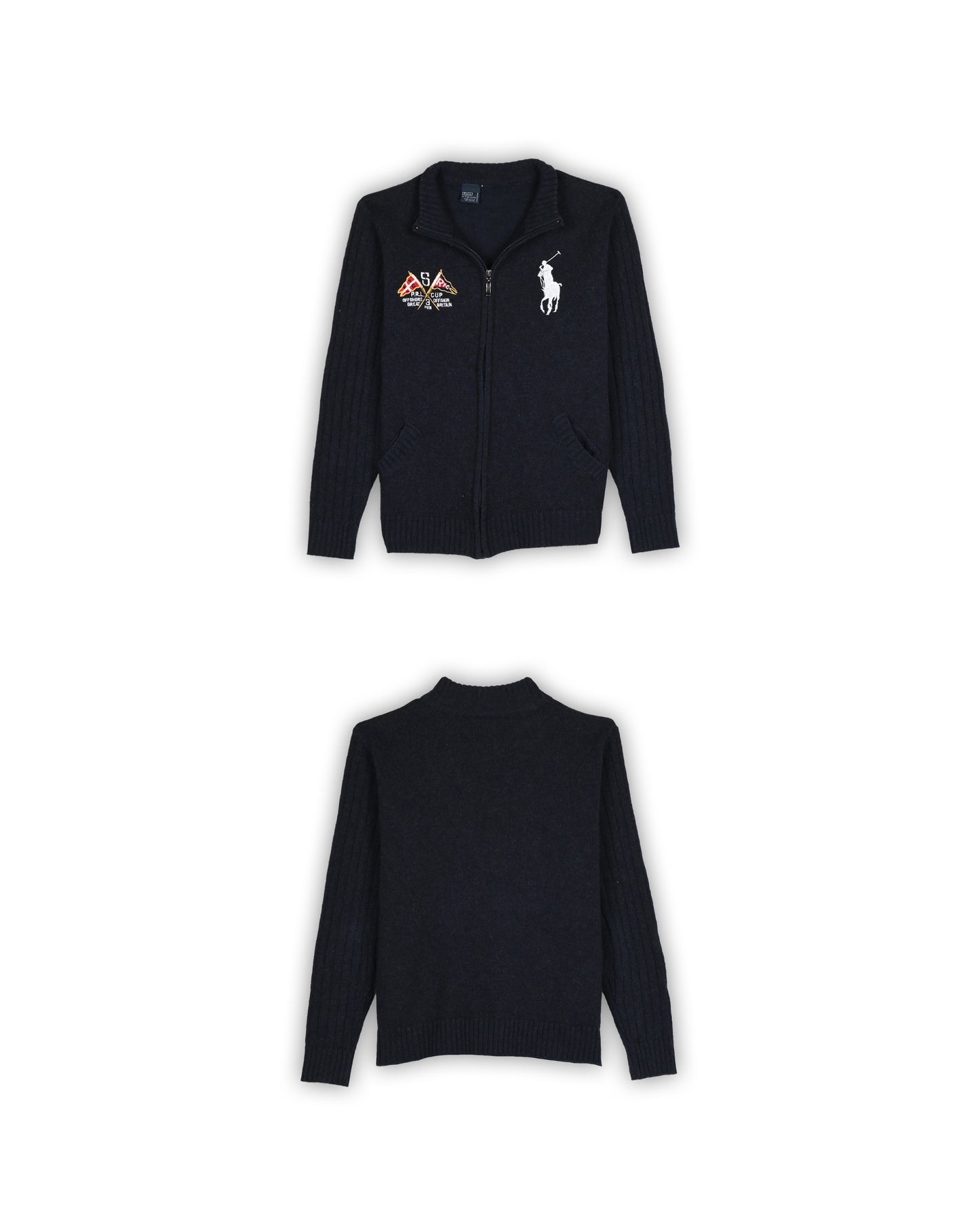 POLO RALPH LAUREN ZIPPER SWEATER - M