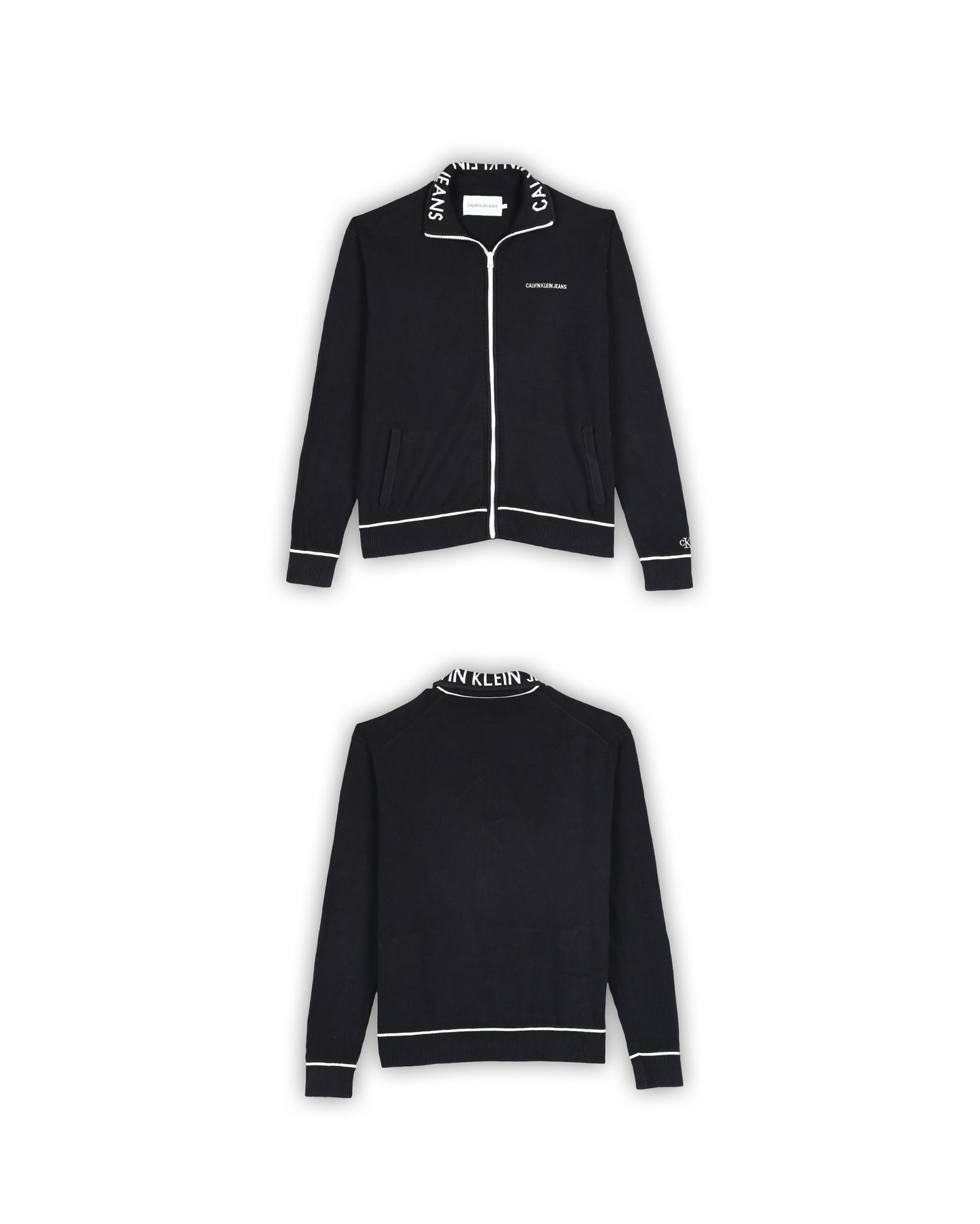 CALVIN KLEIN JEANS ZIPPER SWEATER - M