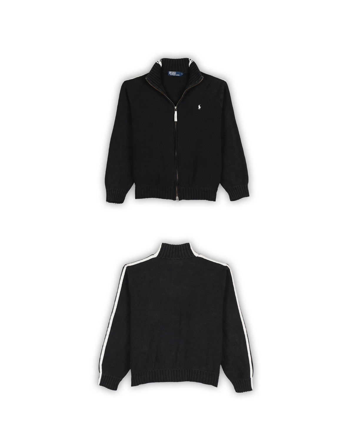 POLO RALPH LAUREN ZIPPER SWEATER - L