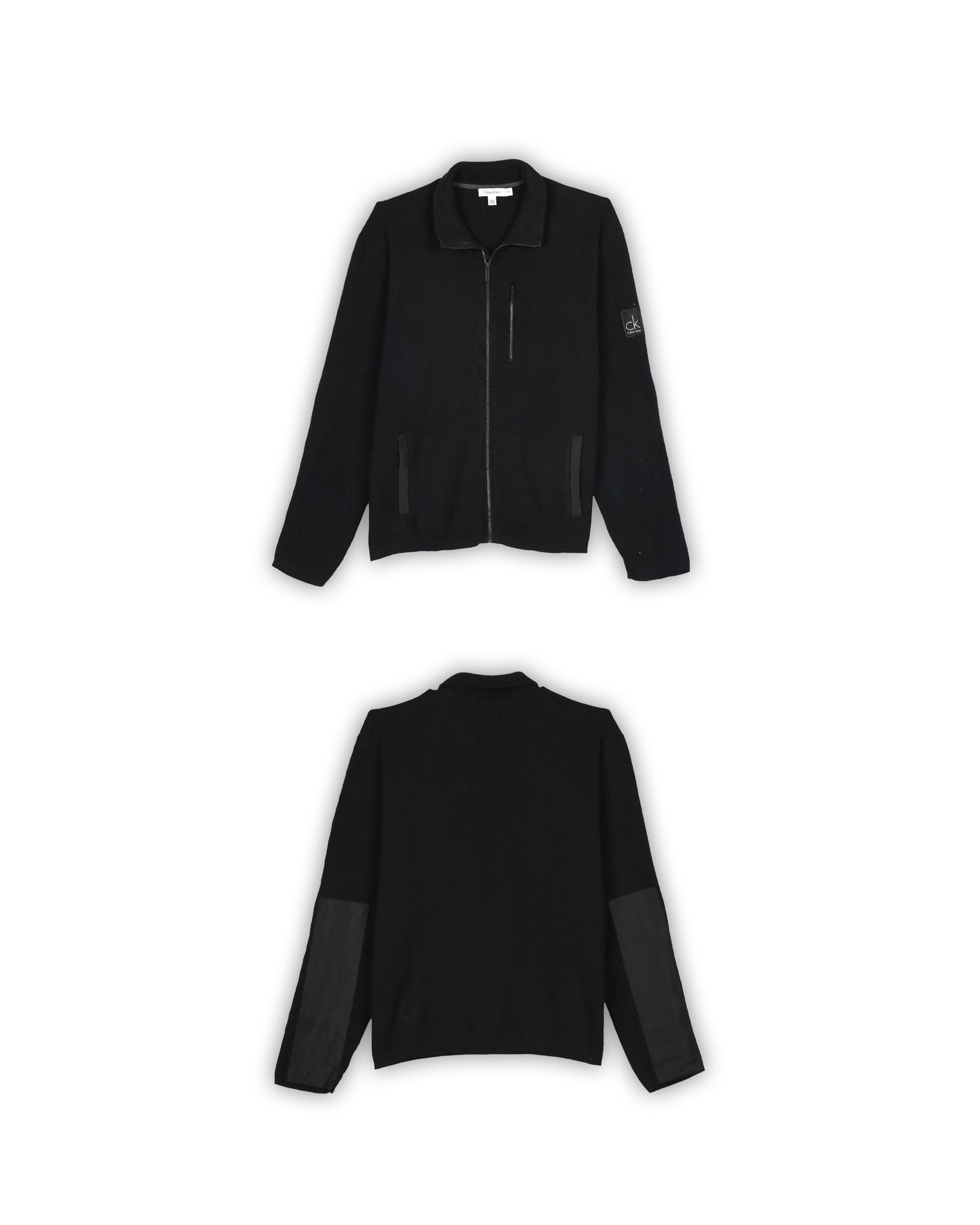 CALVIN KLEIN ZIPPER SWEATER - L