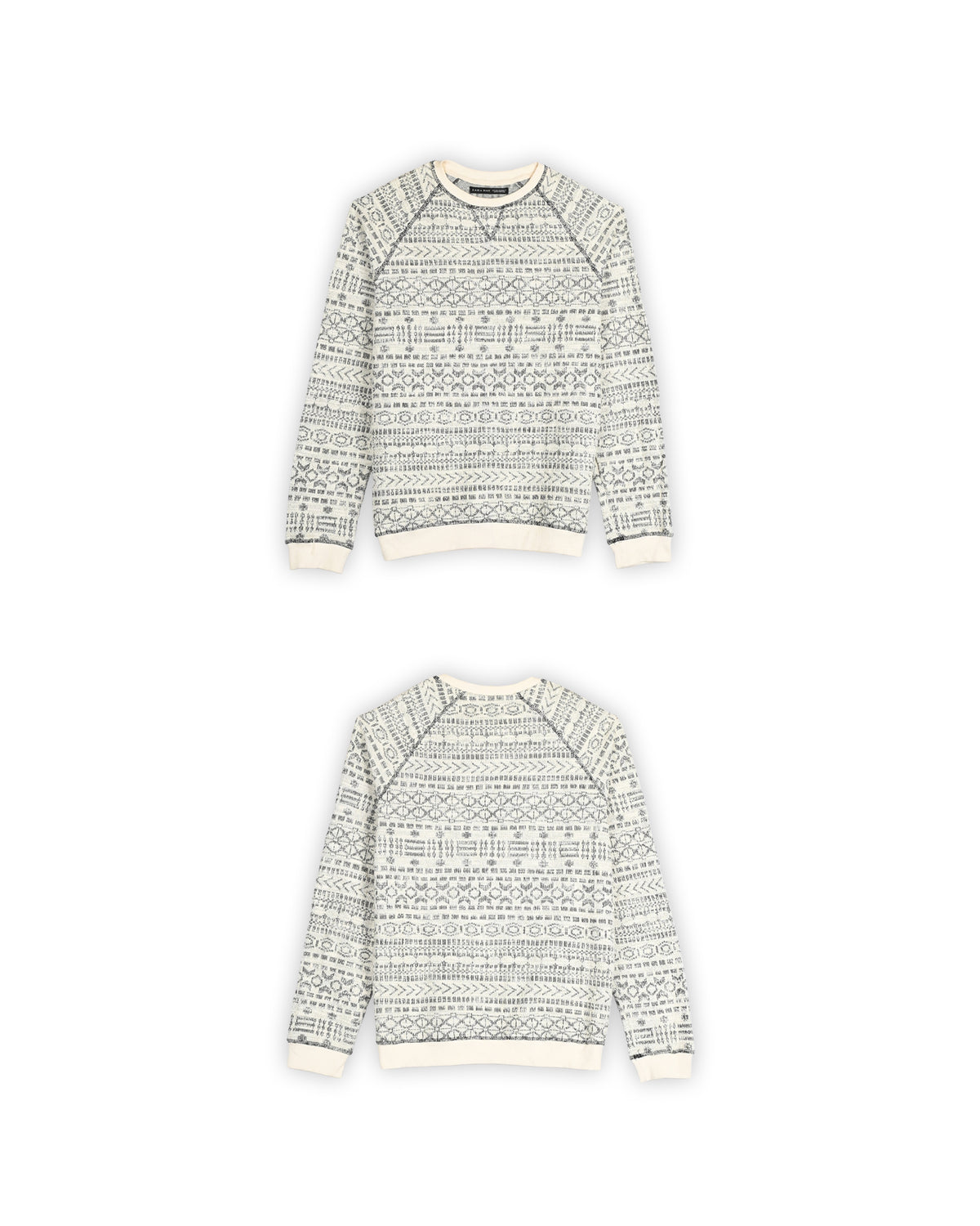 ZARA MAN TEXTURED KNIT SWEATER - S
