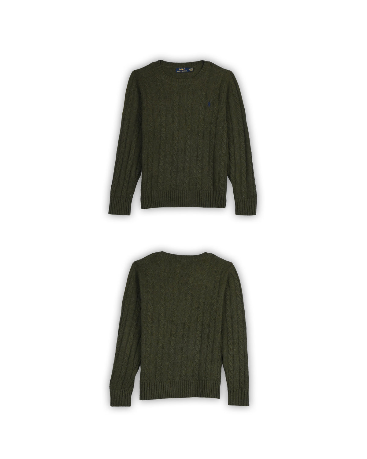 POLO RALPH LAUREN CABLE KNIT SWEATER - M