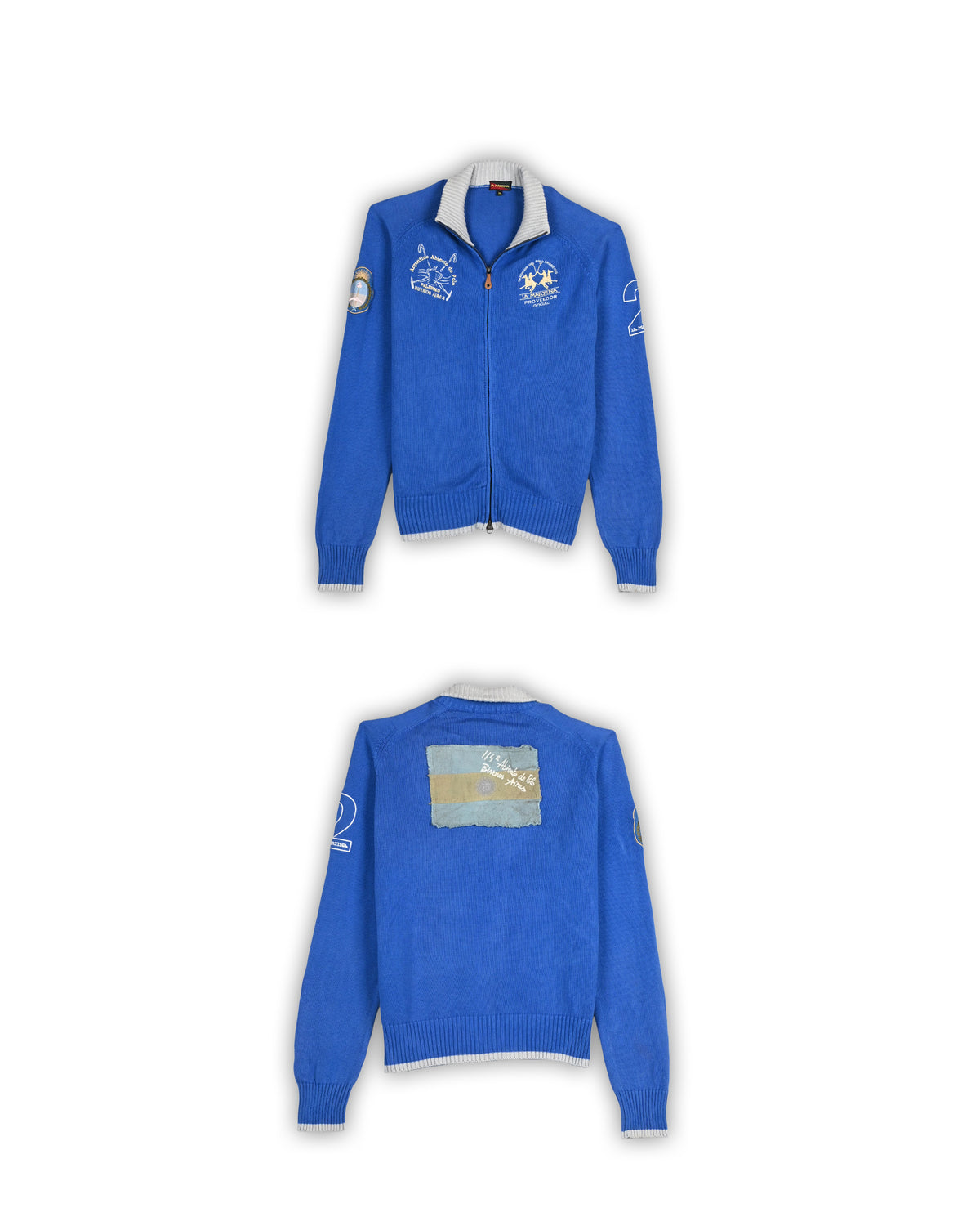 LA MARTINA FULL-ZIPPER SWEATER - XL
