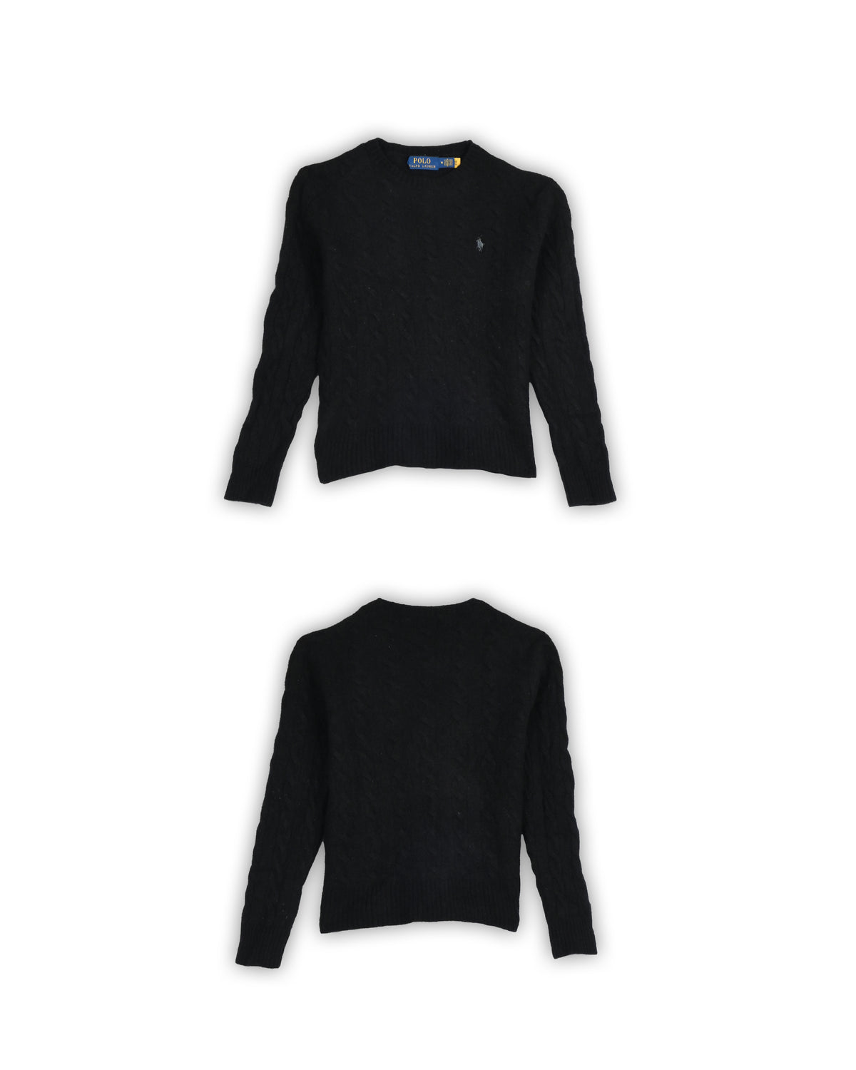 POLO RALPH LAUREN WOMEN'S WOOL CABLE KNIT - XS