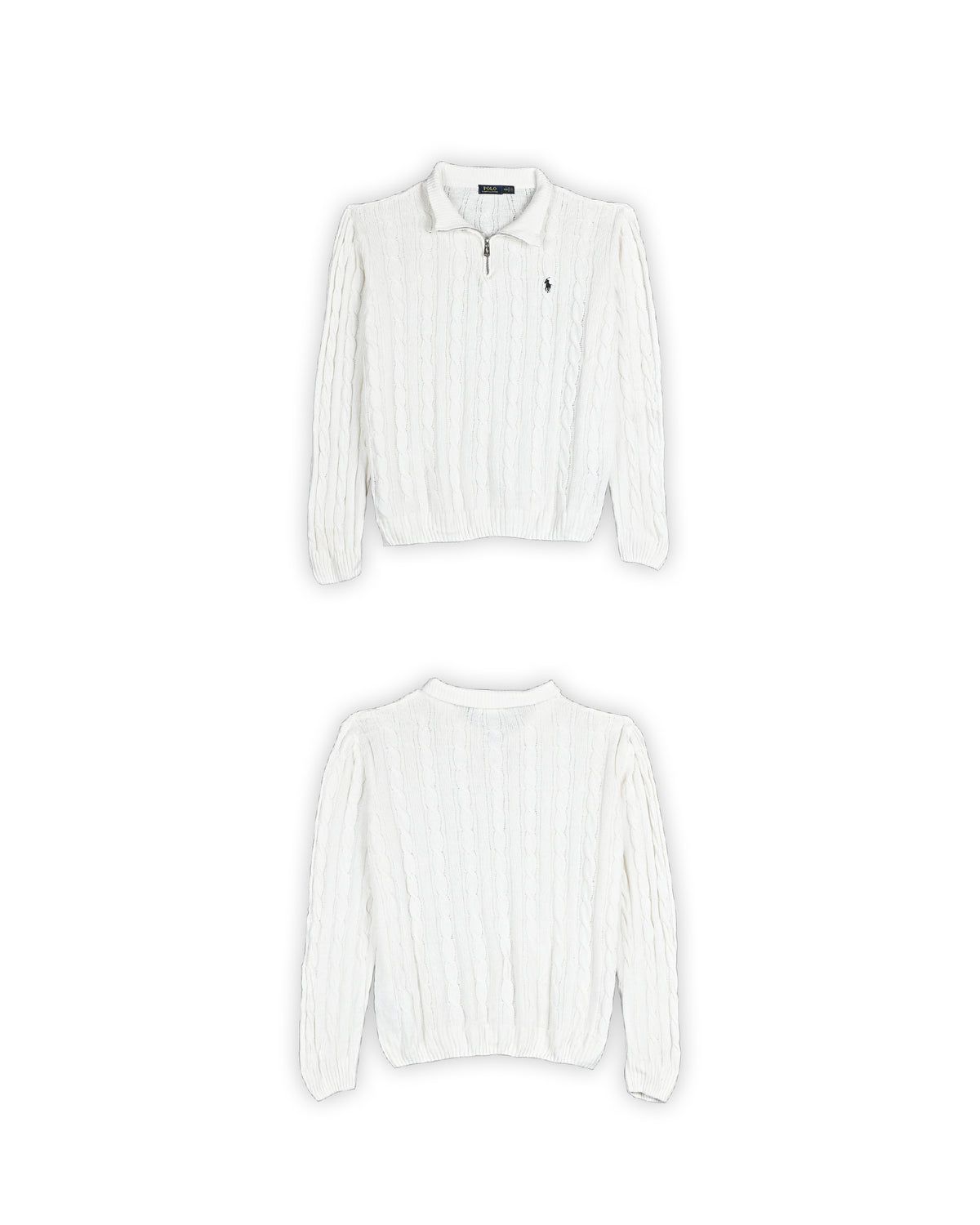 POLO RALPH LAUREN VINTAGE CABLE KNIT SWEATER - XXL