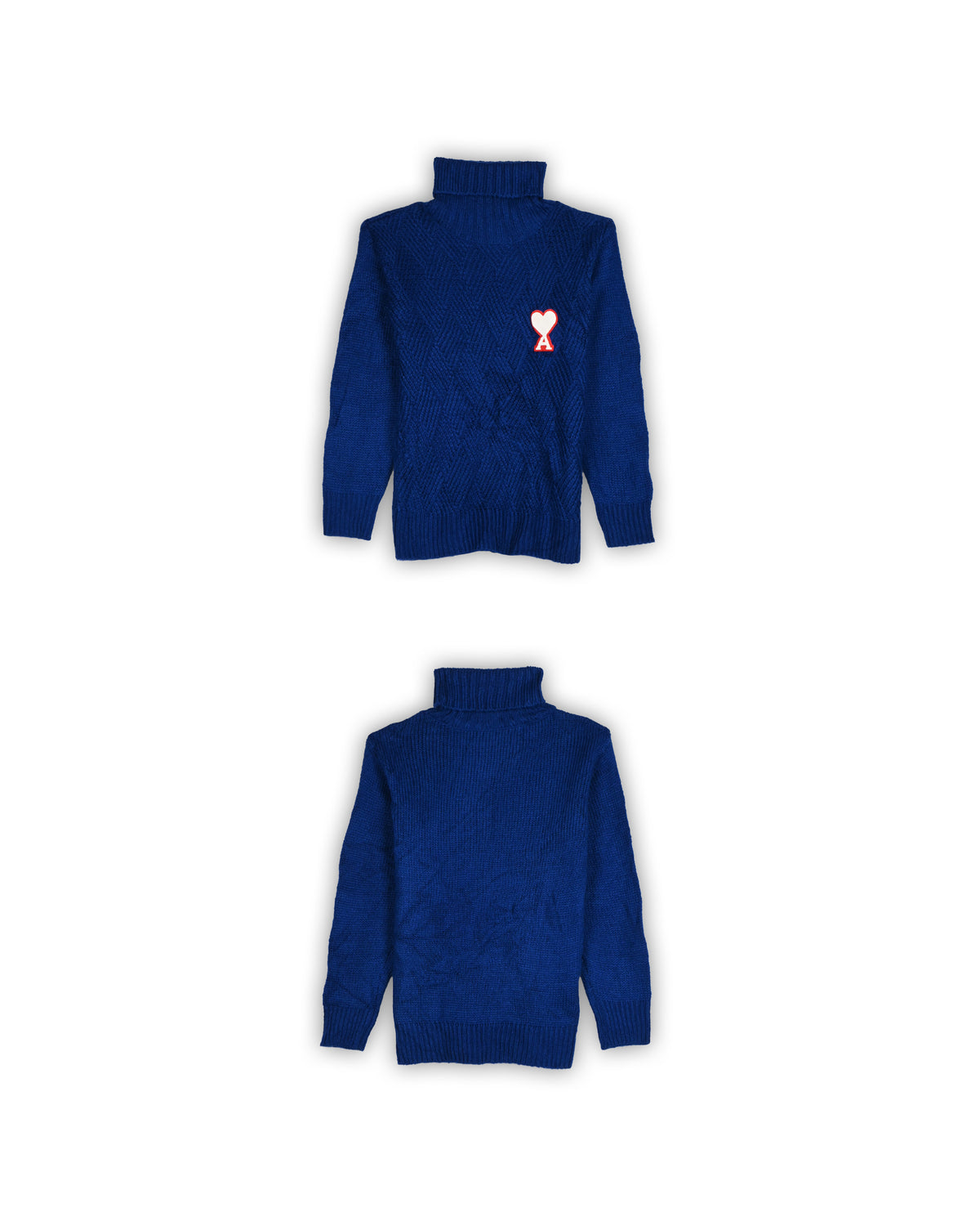 AMI TURTLENECK WOOLEN SWEATER - S