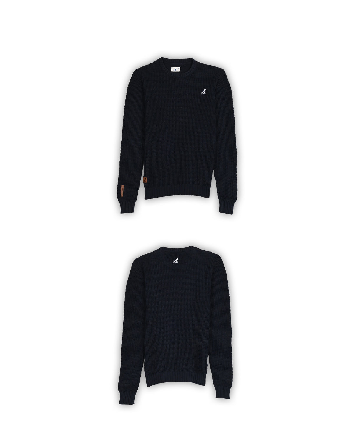 KANGOL WAFFLE KNIT SWEATER - S