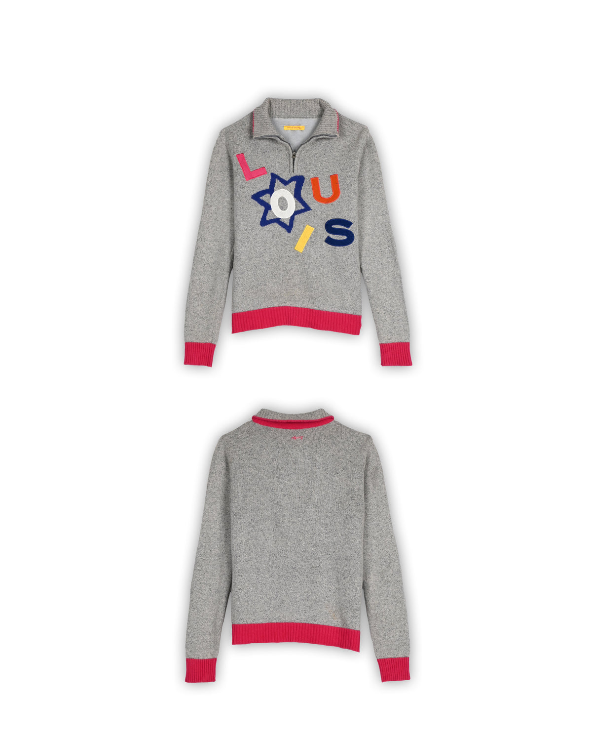 LOUIS CASTEL QUARTER-ZIP KNIT - S