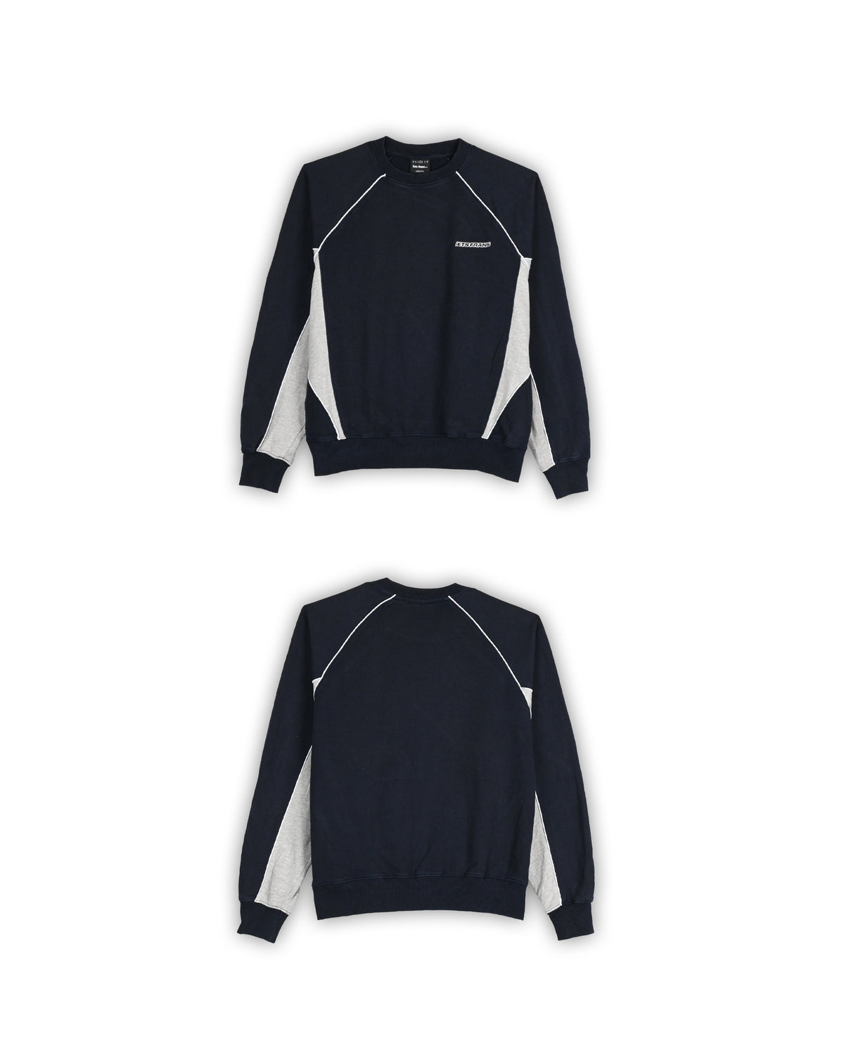 IETS FRANS CONTRAST PANEL CREWNECK - M