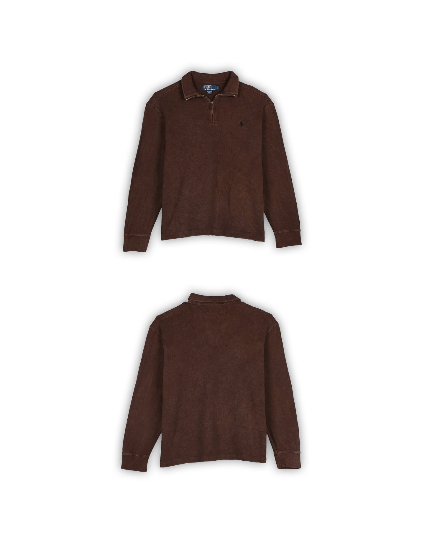 POLO RALPH LAUREN ZIPPER T-SHIRT - L