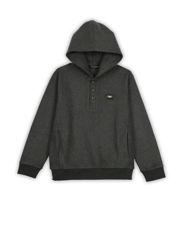 DOLCE & GABBANA WOOL HOODIE - S