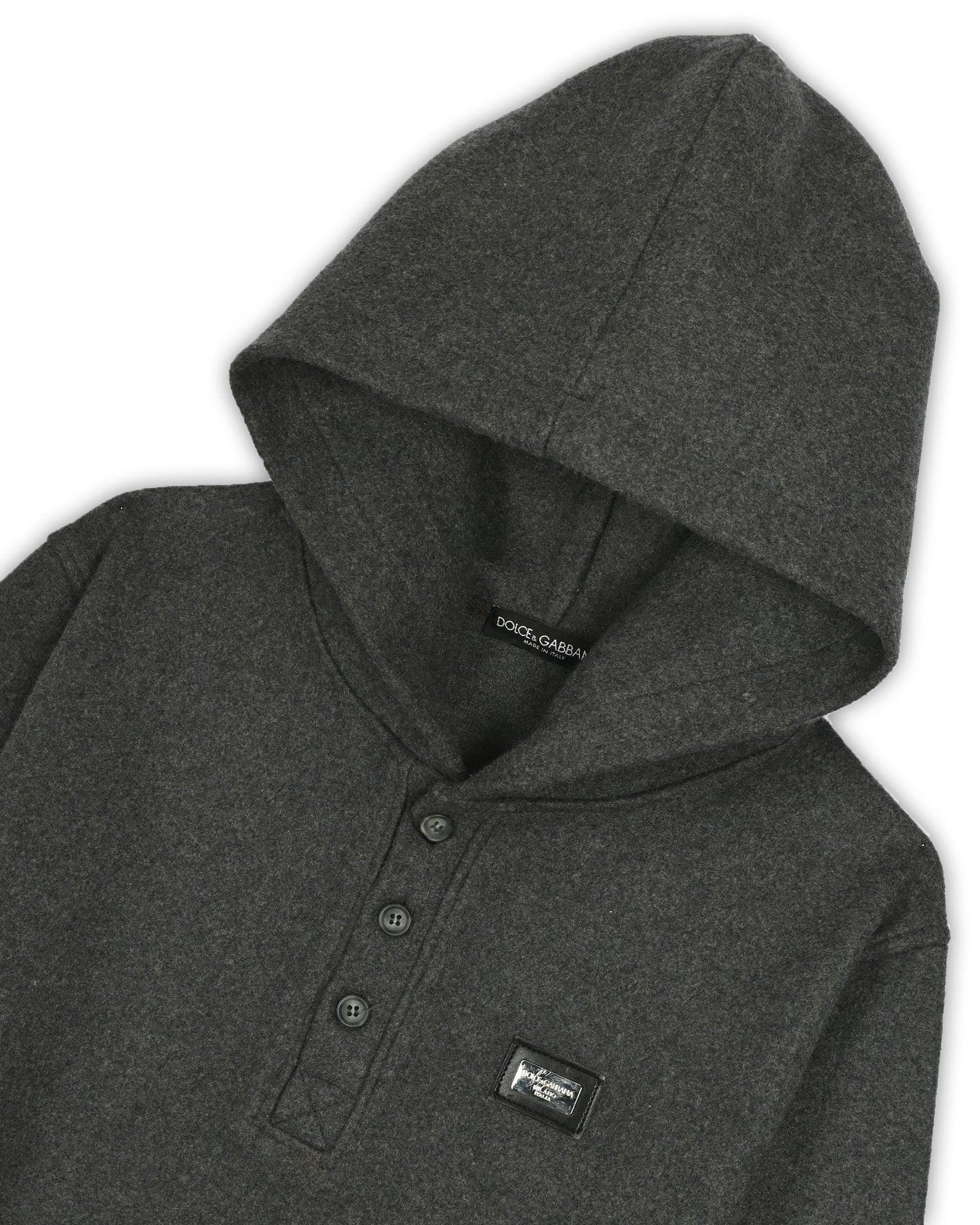 DOLCE & GABBANA WOOL HOODIE - S