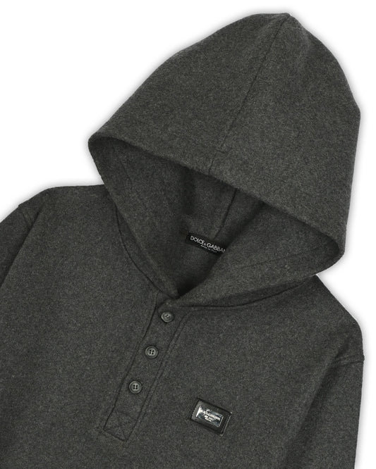 DOLCE & GABBANA WOOL HOODIE - S