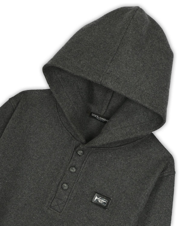 DOLCE & GABBANA WOOL HOODIE - S