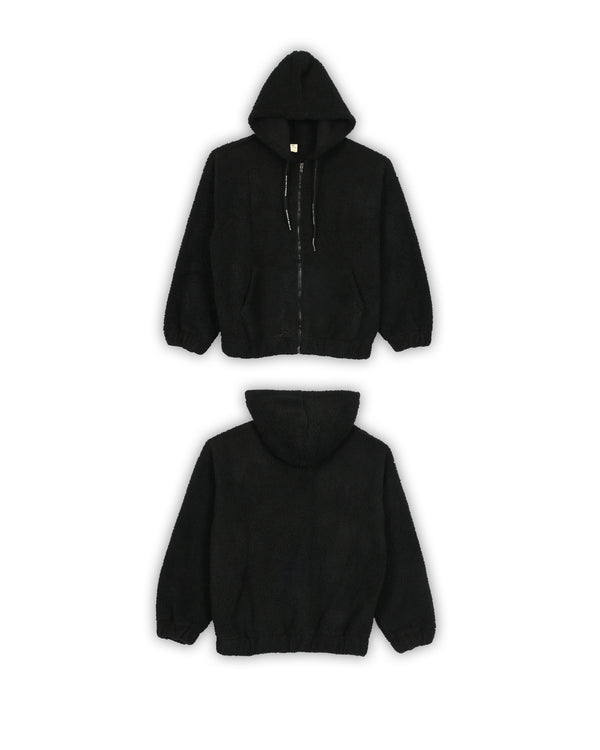 VINTAGE FLEECE ZIPPER HOODIE - L