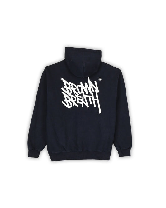 BROWN BREATH HOODIE - L