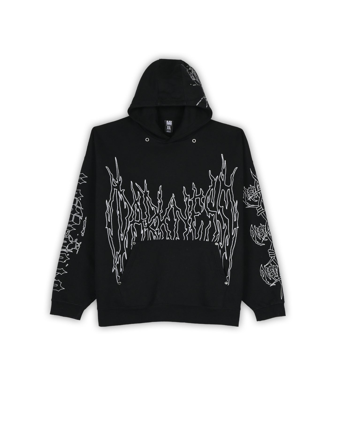 BLACK SQUAD HOODIE - XXL