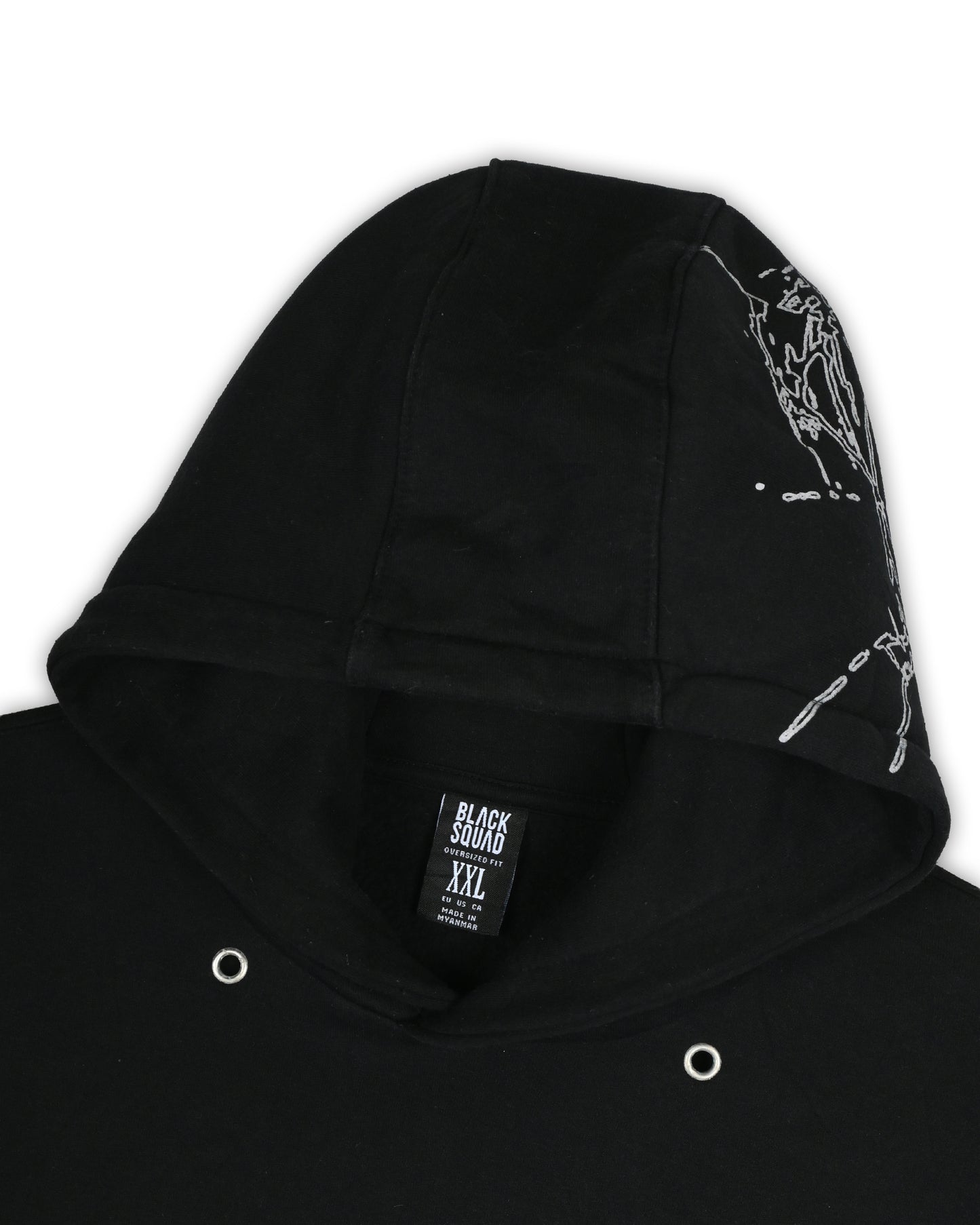 BLACK SQUAD HOODIE - XXL