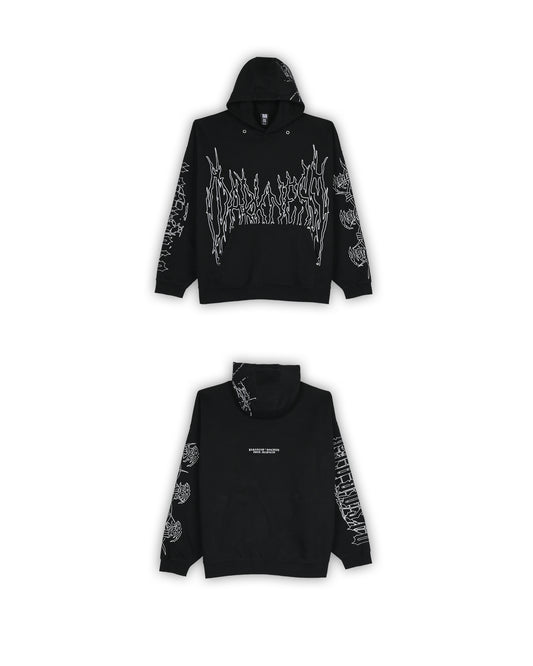 BLACK SQUAD HOODIE - XXL