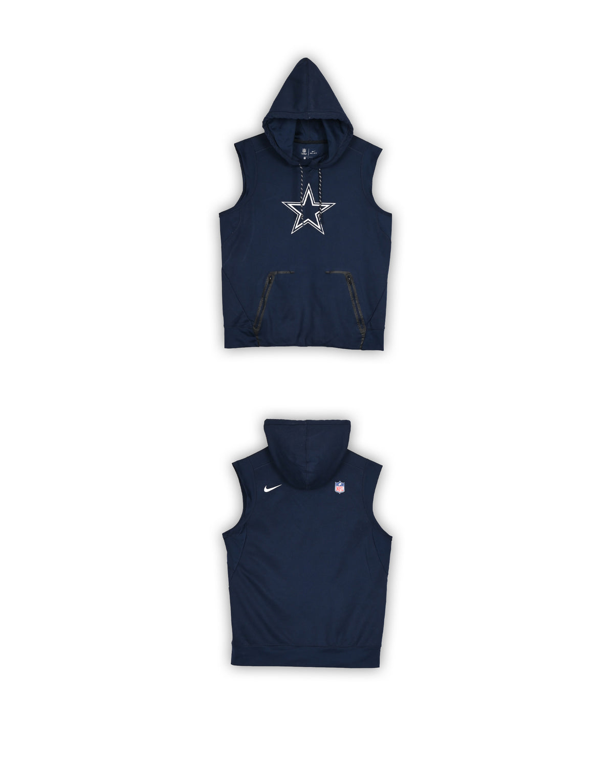 NFL ON FIELD X NIKE NO SLEEVE HOODIE - L