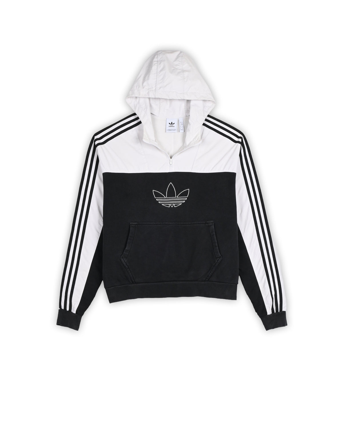 ADIDAS WOMEN'S HOODED WINDBREAKER - M