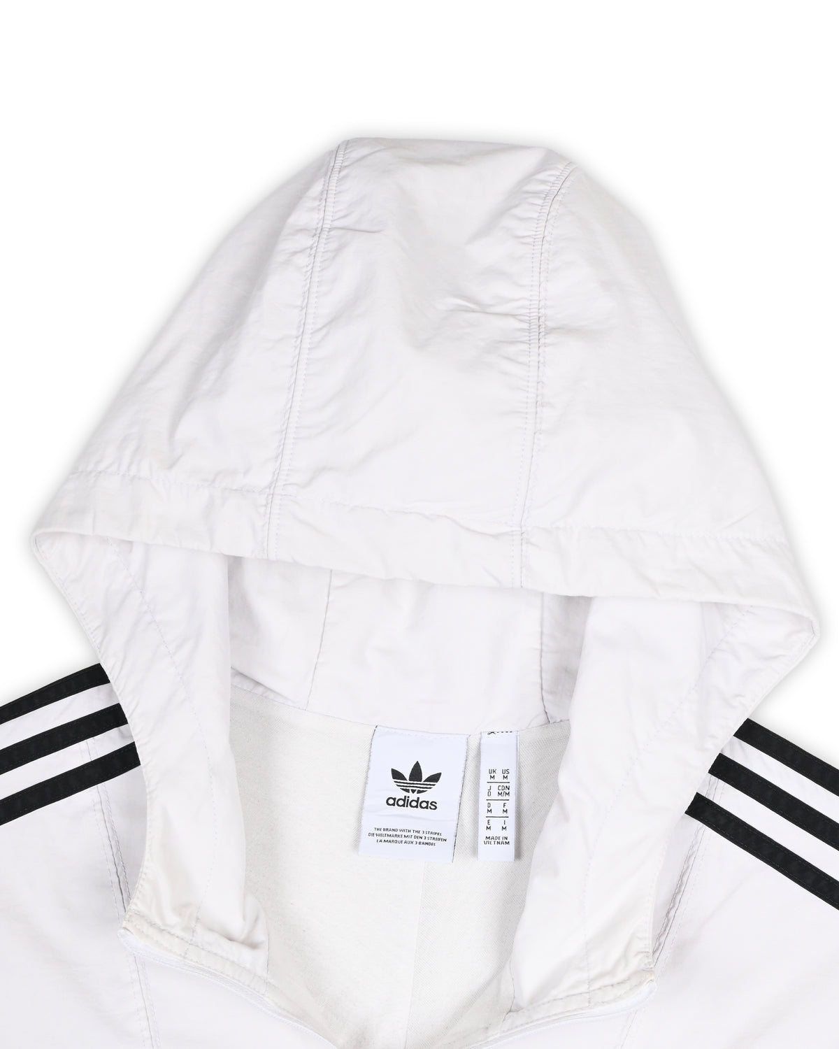 ADIDAS WOMEN'S HOODED WINDBREAKER - M