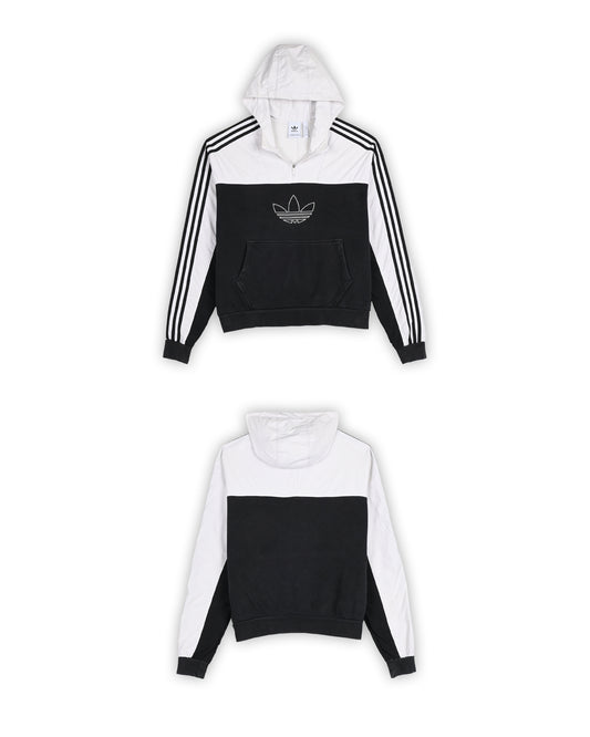ADIDAS WOMEN'S HOODED WINDBREAKER - M