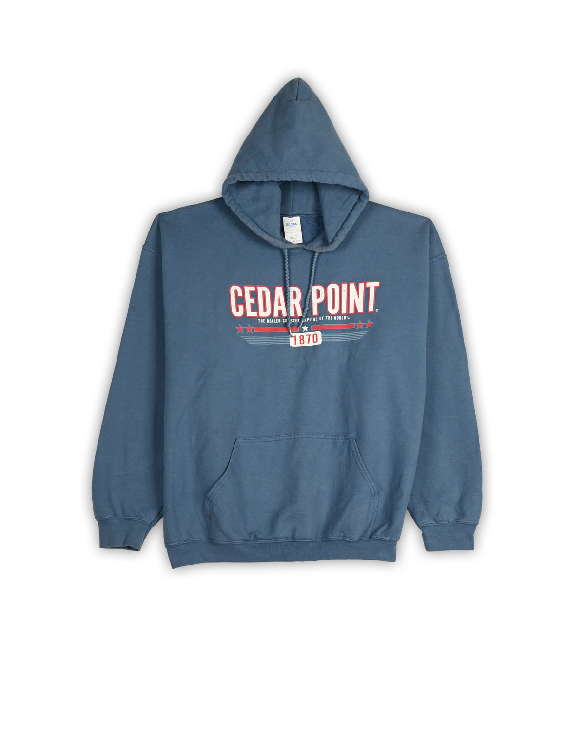 GILDAN CEDAR POINT VINTAGE GRAPHIC HOODIE - XL