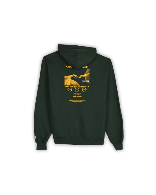 CHAMPION POKER CLUB HOODIE - L